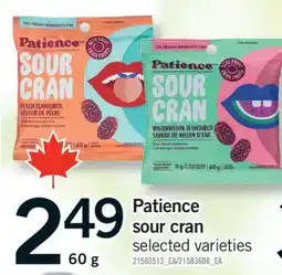 Fortinos PATIENCE SOUR CRAN, 60 G offer