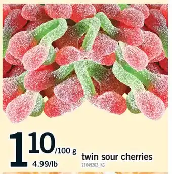 Fortinos TWIN SOUR CHERRIES offer