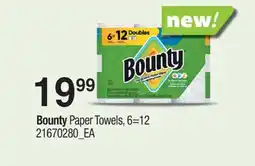 Fortinos BOUNTY PAPER TOWELS, 6=12 offer