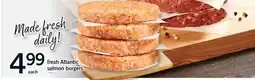 Fortinos FRESH ATLANTIC SALMON BURGERS offer
