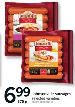 Fortinos JOHNSONVILLE SAUSAGES, 375 G offer