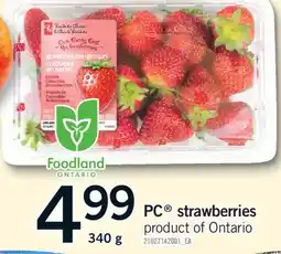 Fortinos PC STRAWBERRIES, 340 g offer