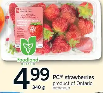 Fortinos PC STRAWBERRIES, 340 g offer