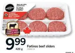 Fortinos FORTINOS BEEF SLIDERS, 420 G offer