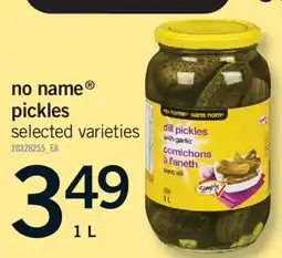 Fortinos NO NAME PICKLES, 1 L offer