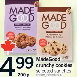 Fortinos MADEGOOD CRUNCHY COOKIES, 200 G offer