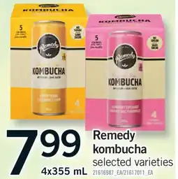 Fortinos REMEDY KOMBUCHA, 4X355 ML offer
