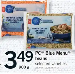Fortinos PC BLUE MENU BEANS, 900 G offer