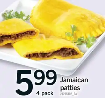 Fortinos JAMAICAN PATTIES, 4 PACK offer