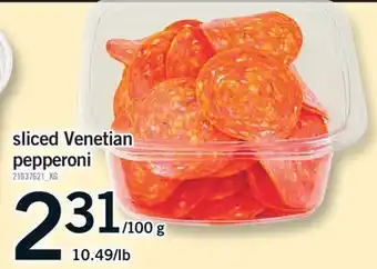 Fortinos SLICED VENETIAN PEPPERONI offer