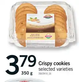 Fortinos CRISPY COOKIES, 350 G offer