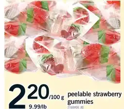 Fortinos PEELABLE STRAWBERRY GUMMIES offer