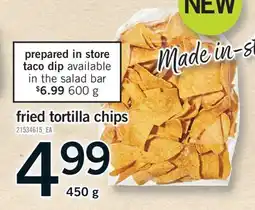 Fortinos FRIED TORTILLA CHIPS, 450 G offer