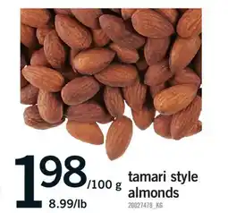 Fortinos TAMARI STYLE ALMONDS offer