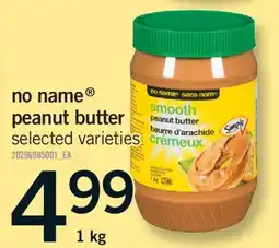 Fortinos NO NAME PEANUT BUTTER, 1kg offer