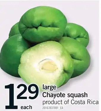 Fortinos LARGE CHAYOTE SQUASH offer