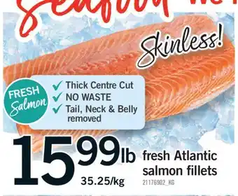 Fortinos FRESH ATLANTIC SALMON FILLETS offer
