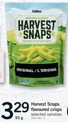 Fortinos HARVEST SNAPS FLAVOURED CRISPS, 93 g offer