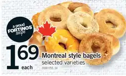 Fortinos MONTREAL STYLE BAGELS offer