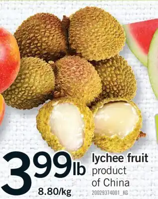 Fortinos LYCHEE FRUIT offer