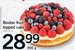 Fortinos BOSTON FRUIT TOPPED CAKE 900 g offer