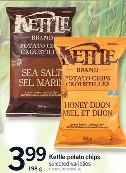 Fortinos KETTLE POTATO CHIPS 198 g offer