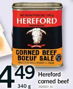 Fortinos HEREFORD CORNED BEEF, 340 g offer