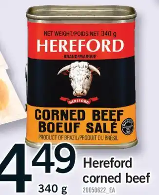 Fortinos HEREFORD CORNED BEEF, 340 g offer