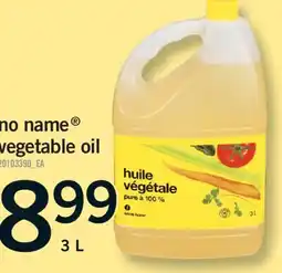Fortinos NO NAME VEGETABLE OIL, 3 L offer