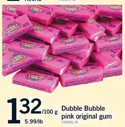 Fortinos DUBBLE BUBBLE PINK ORIGINAL GUM offer