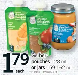 Fortinos GERBER POUCHES, 128 ML OR JARS, 159-162 ML offer