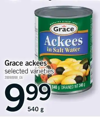 Fortinos GRACE ACKEES, 540G offer