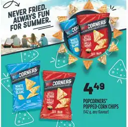 Fortinos POPCORNERS POPPED-CORN CHIPS, 142 G offer