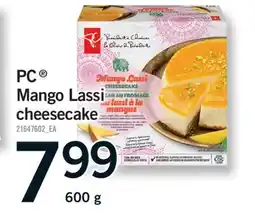 Fortinos PC MANGO LASSI CHEESECAKE, 600 G offer