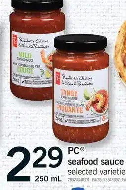 Fortinos PC SEAFOOD SAUCE, 250 ML offer