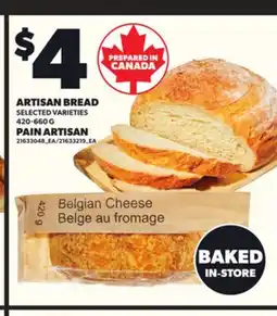 Independent Grocer ARTISAN BREAD, 420-660 G offer