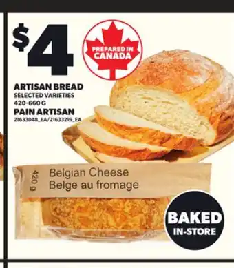 Independent Grocer ARTISAN BREAD, 420-660 G offer