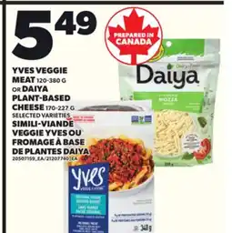 Independent Grocer YVES VEGGIE MEAT, 120-380 G OR DAIYA PLANT-BASED CHEESE, 170-227G offer