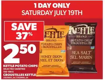 Independent Grocer KETTLE POTATO CHIPS, 156-198 G offer