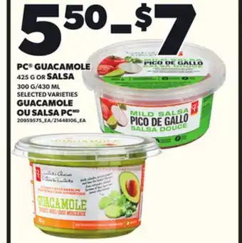 Independent Grocer PC GUACAMOLE, 425 G OR SALSA 300 G/430 offer