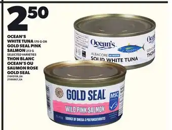 Independent Grocer OCEAN'S WHITE TUNA, 170 G OR GOLD SEAL PINK SALMON, 213 G offer