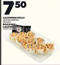 Independent Grocer CALIFORNIA ROLLS, 190-236 G offer