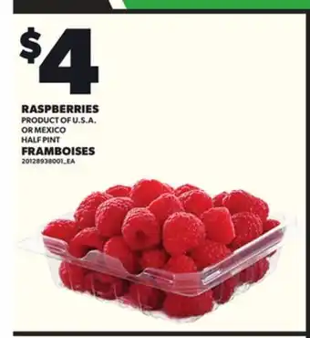 Independent Grocer RASPBERRIES offer