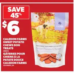 Independent Grocer CALEDON FARMS SWEET POTATO CHEWS DOG TREATS, 265 G offer