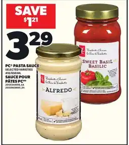 Independent Grocer PC PASTA SAUCE, 410/650 ML offer