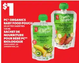 Independent Grocer PC ORGANICS BABY FOOD POUCH, 128 ML offer
