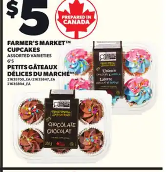 Independent Grocer FARMER'S MARKET CUPCAKES, 6'S offer