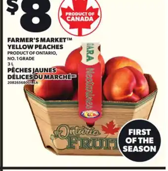 Independent Grocer FARMER'S MARKET YELLOW PEACHES, 3 L offer