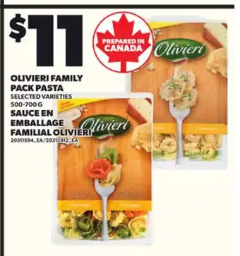 Independent Grocer OLIVIERI FAMILY PACK PASTA, 500-700 G offer