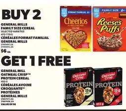 Independent Grocer GENERAL MILLS FAMILY SIZE CEREAL, 475-778 G offer